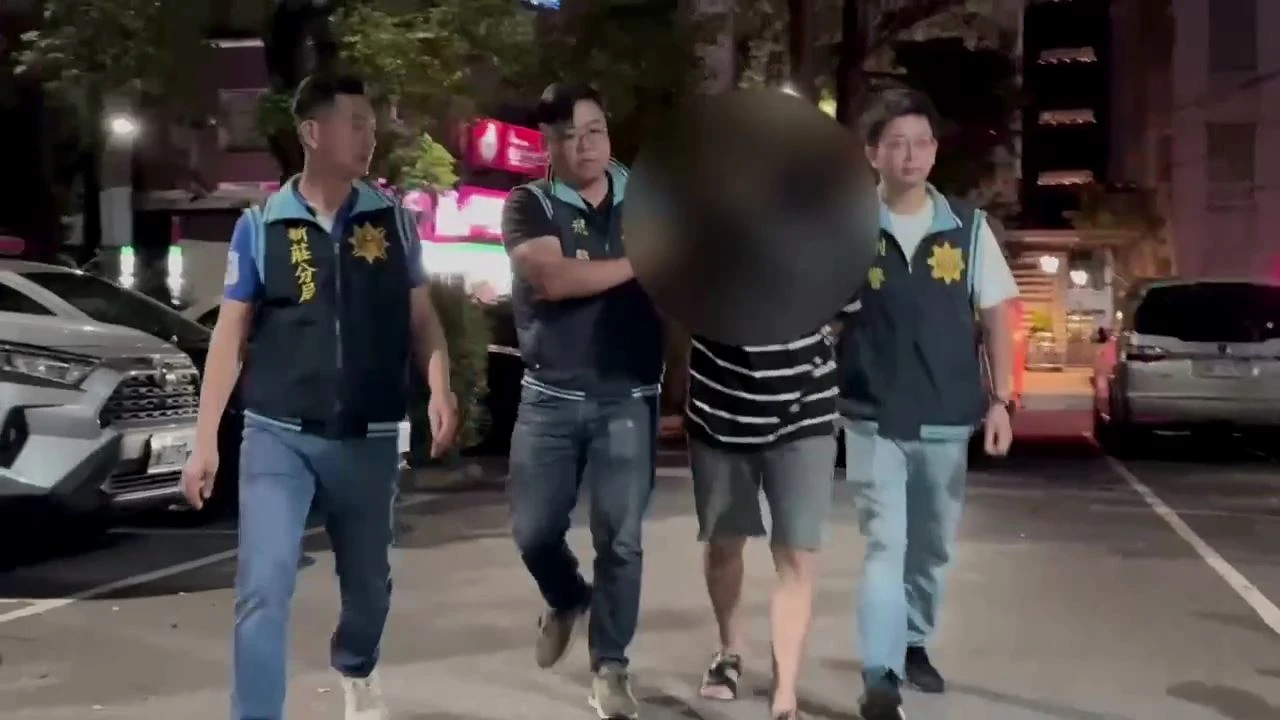 警方帶回男子法辦。翻攝畫面