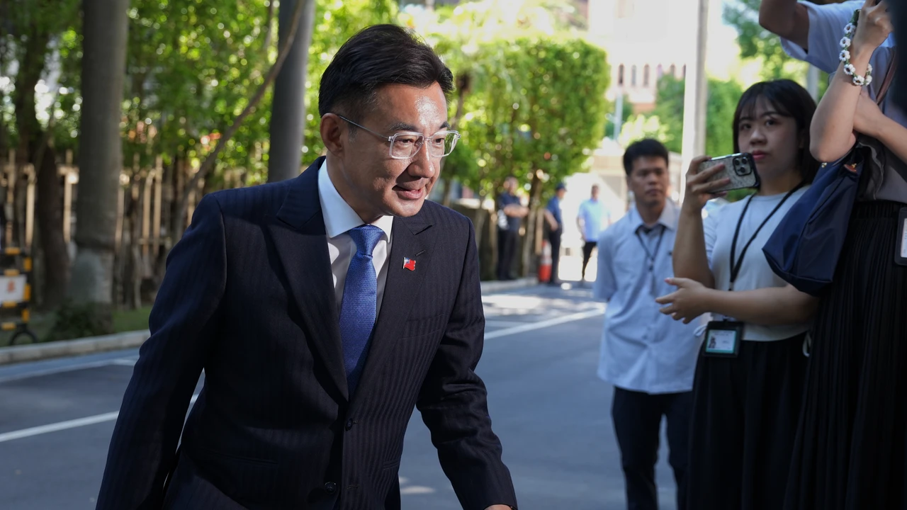 江啟臣談2026稱時間到了,人民會做決定。葉志明攝