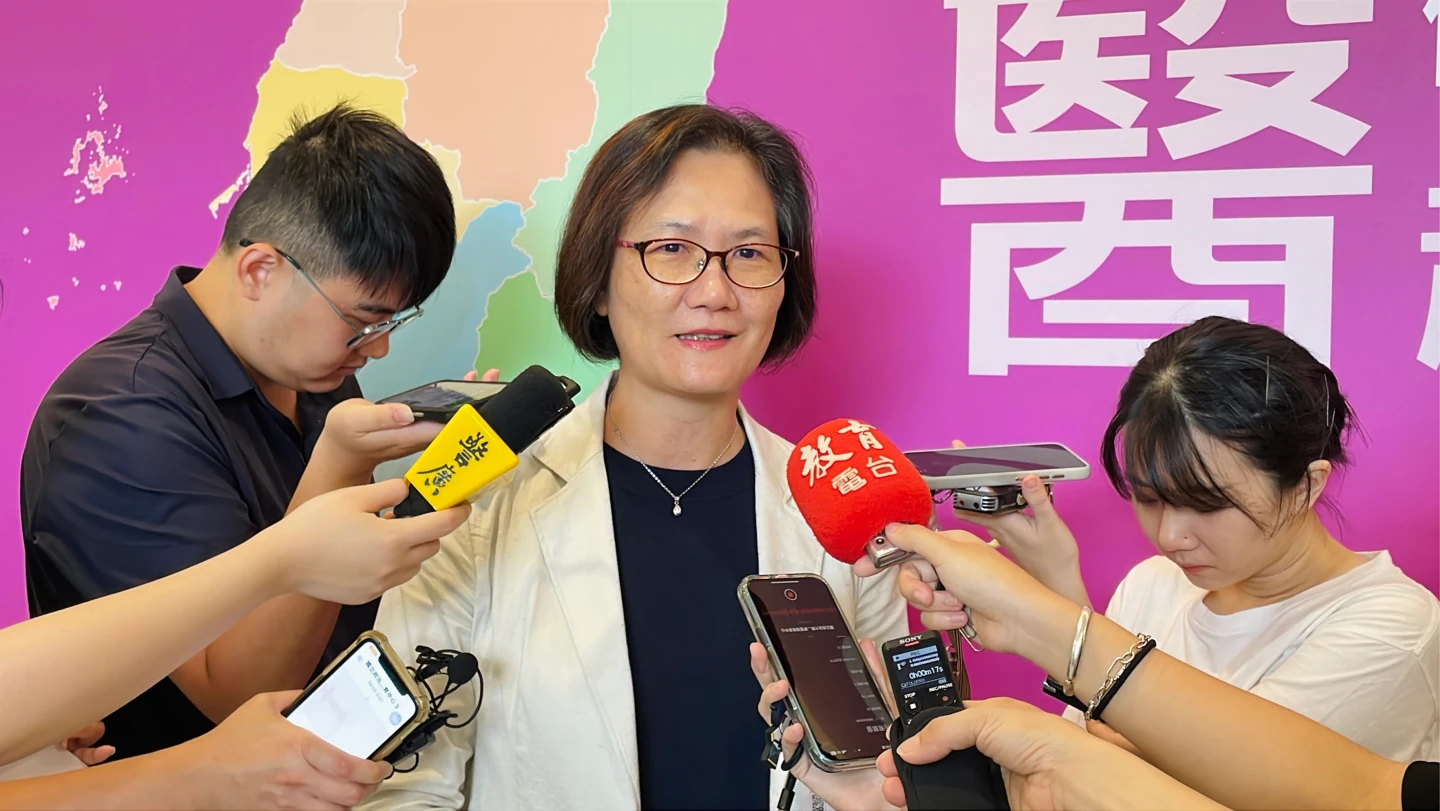 竹山秀傳醫院副院長蔡味娟指出,與紫南宮合作後,參與健檢人數成長31%。賴昀岫攝