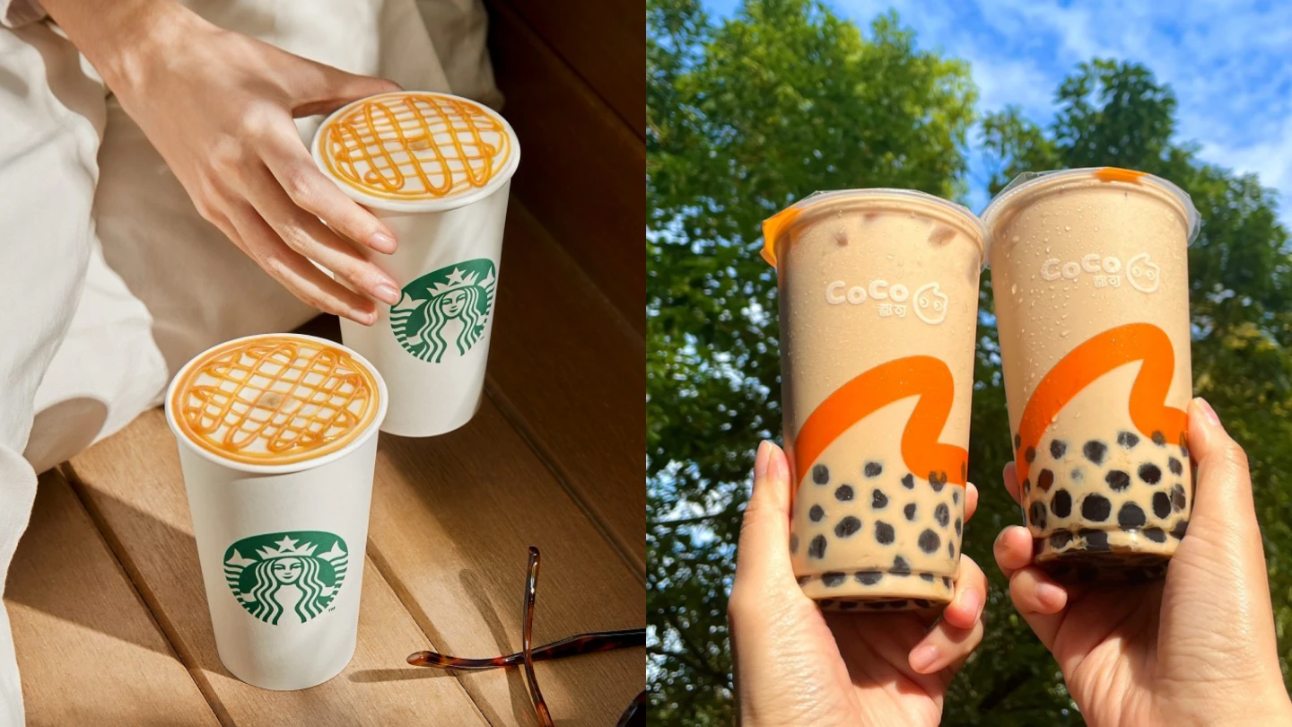 一年一度七夕情人節到來,星巴克今(29)日限時9小時大杯飲品「買1送1」,CoCo都可指定飲品任2杯99元。業者提供