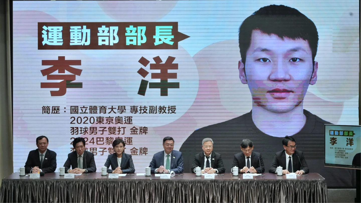 李洋缺席今日記者會。林林攝