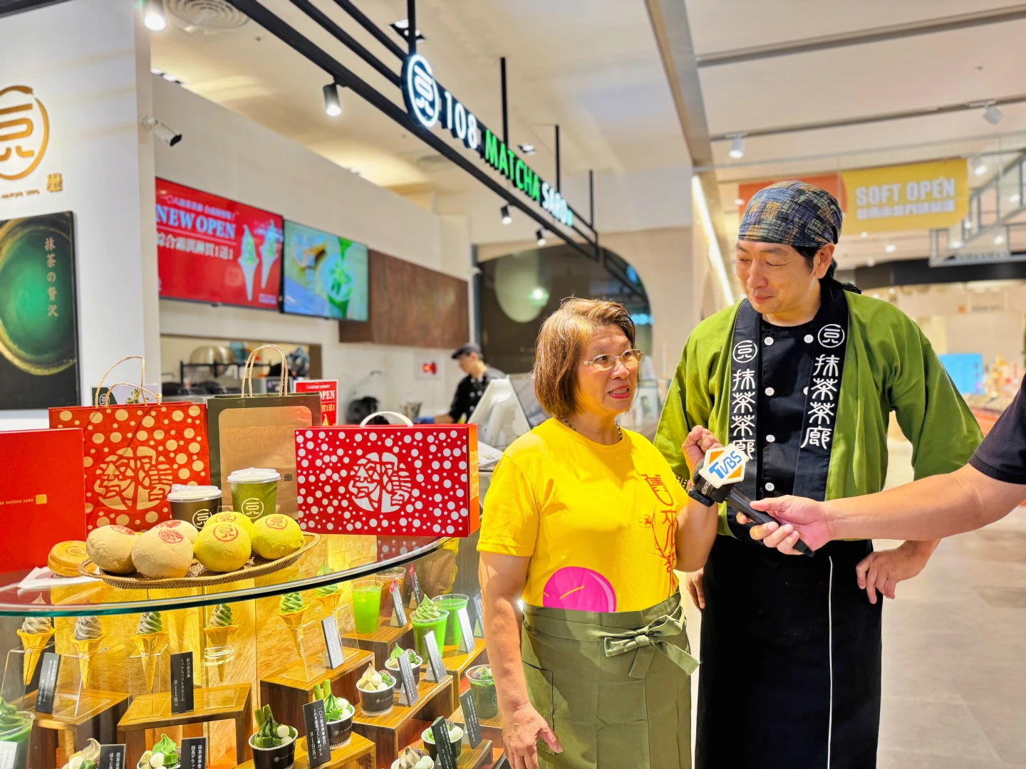 舊來發、一〇八抹茶等台日職人合推抹茶椪餅。王志弘攝