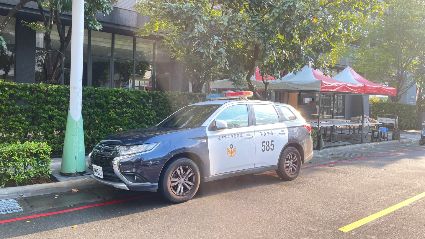 警方封鎖現場進行調查。王煌忠攝