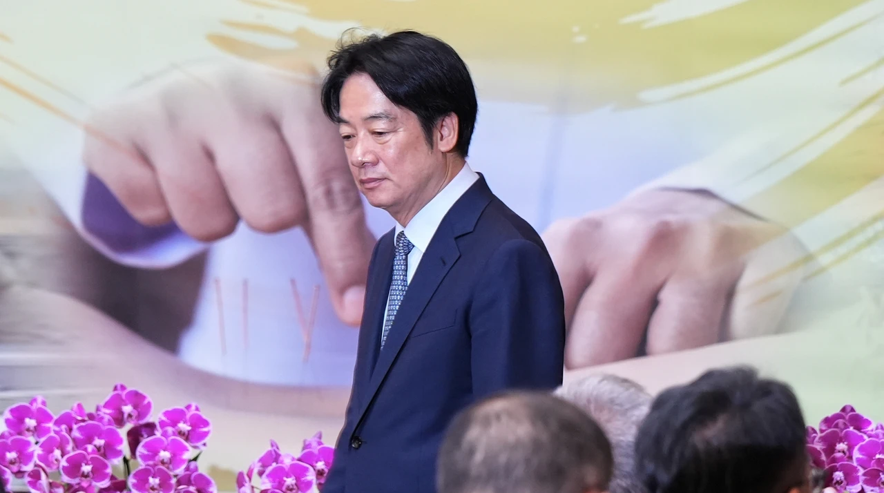 賴清德被問到,「會再找柯總召溝通嗎?」時並未回應。葉志明攝