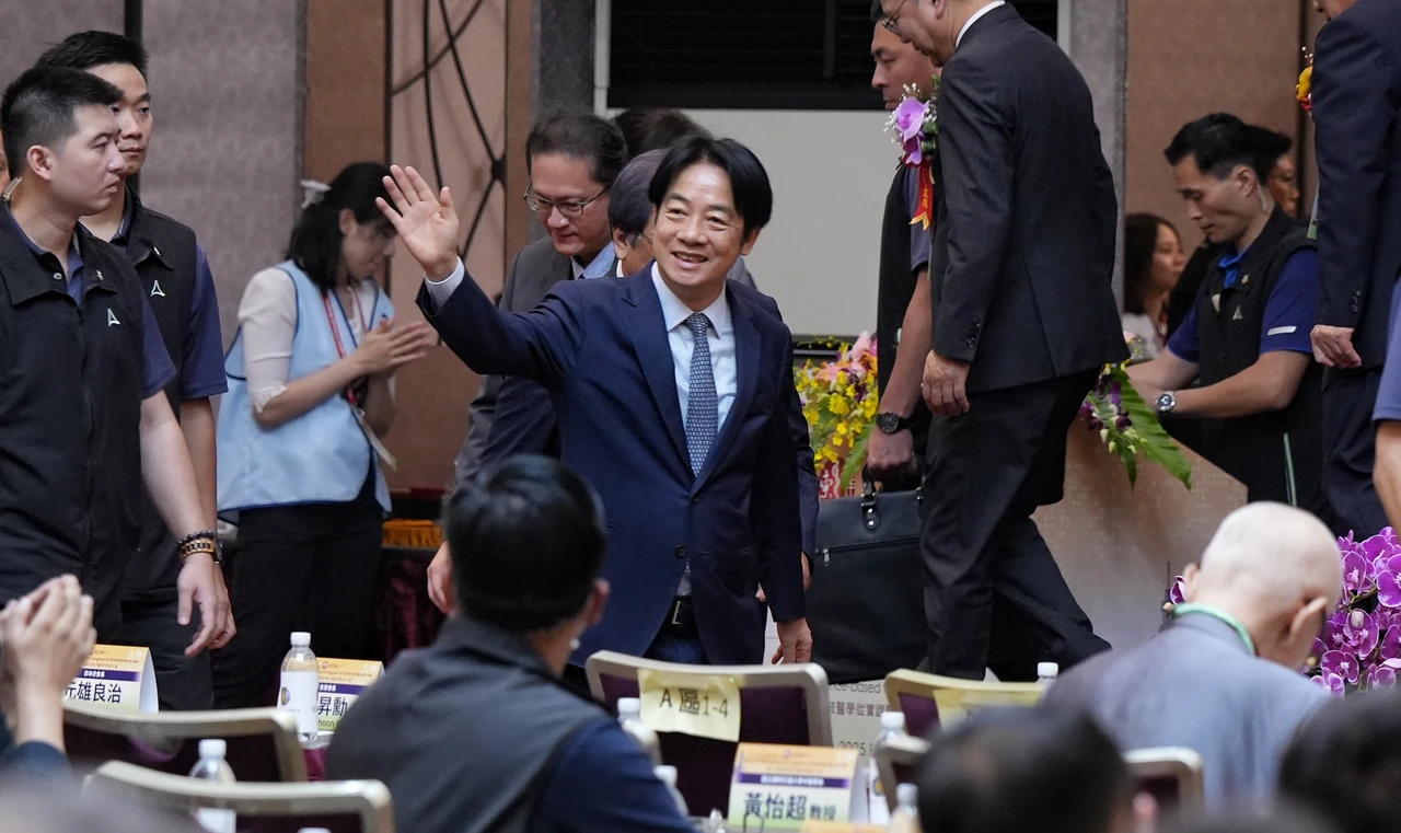 總統賴清德(中)。葉志明攝