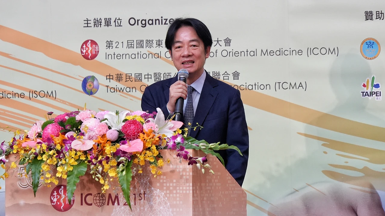 賴清德在致詞時提到,國際東洋醫學會已成為全世界,東方傳統醫學專家交流的重要平台。葉志明攝