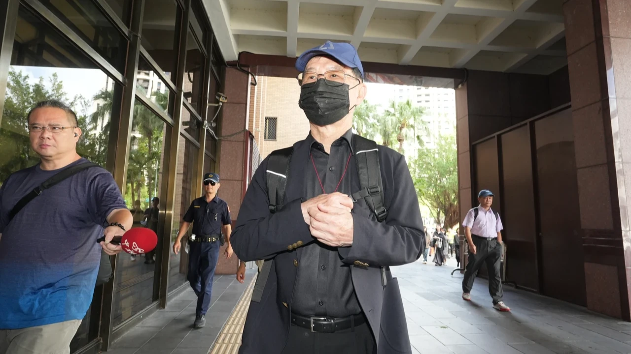 台北市前副市長彭振聲先前到北院出庭。資料照。陳卓邦攝