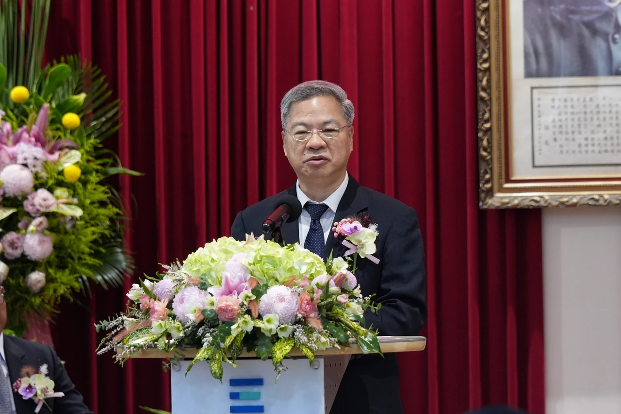 龔明鑫今出席新任經濟部長布達典禮。葉志明攝
