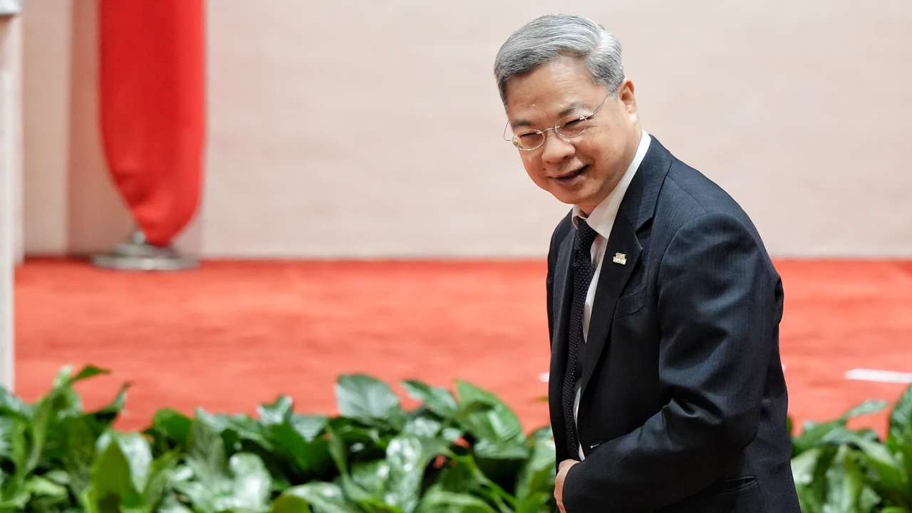 龔明鑫吐露離開行政院有點感傷。葉志明攝