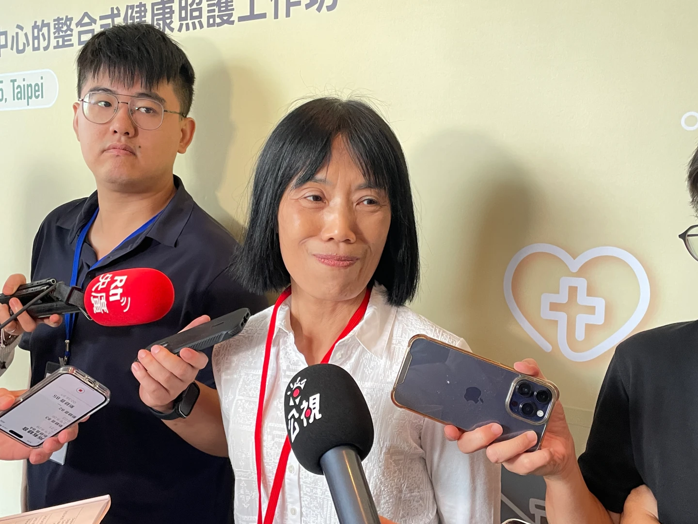 花蓮縣秀林鄉衛生所主任田惠文(右)。賴昀岫攝