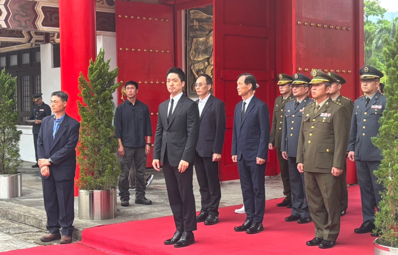 蔣萬安出席台北市114年秋祭忠烈陣(公)亡將士典禮。許皓婷攝