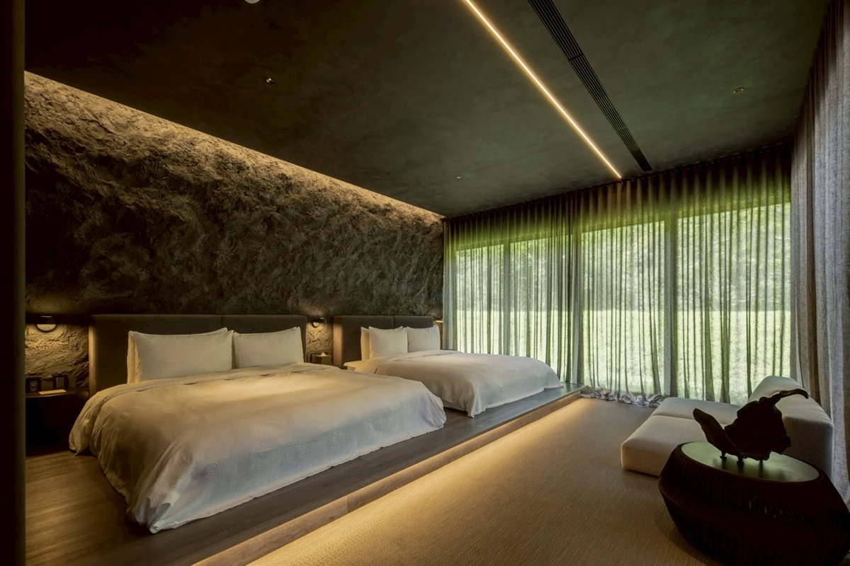 雲朗國際旗下位在台北烏來山林間的奢華溫泉Villa Resort「蘇卡利・漫活」於今年7月開幕。易遊網提供