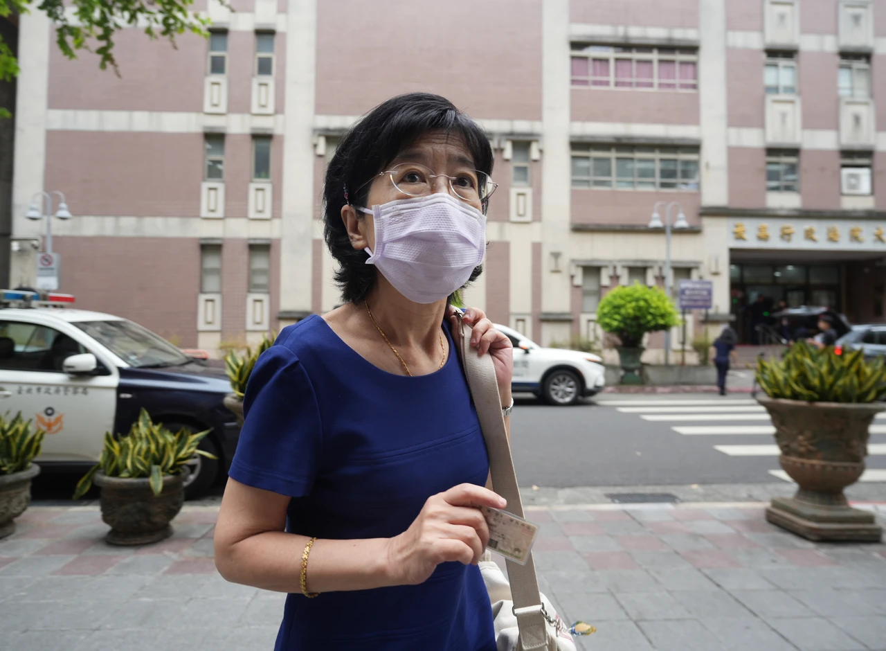 陳佩琪現身旁聽京華城案。梁建裕攝