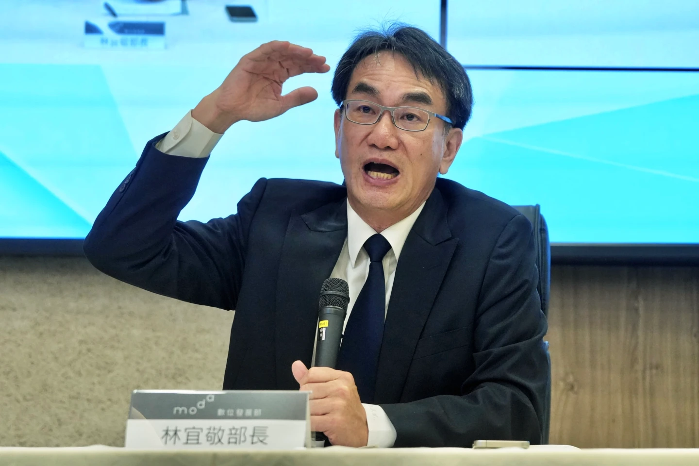 數發部長林宜敬。林林攝
