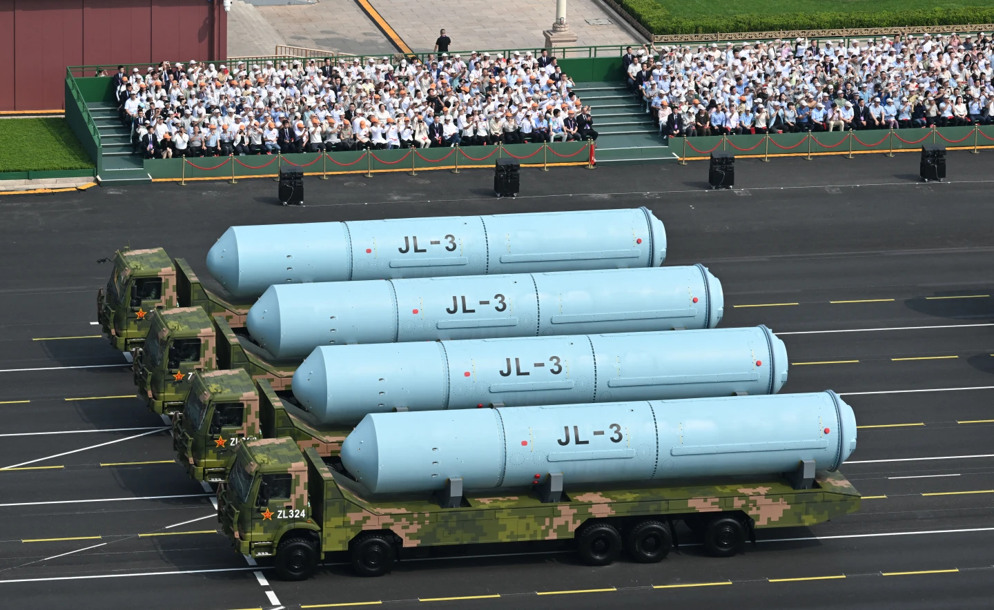 「巨浪-3」潛射彈道飛彈也可搭載核彈頭。法新社
