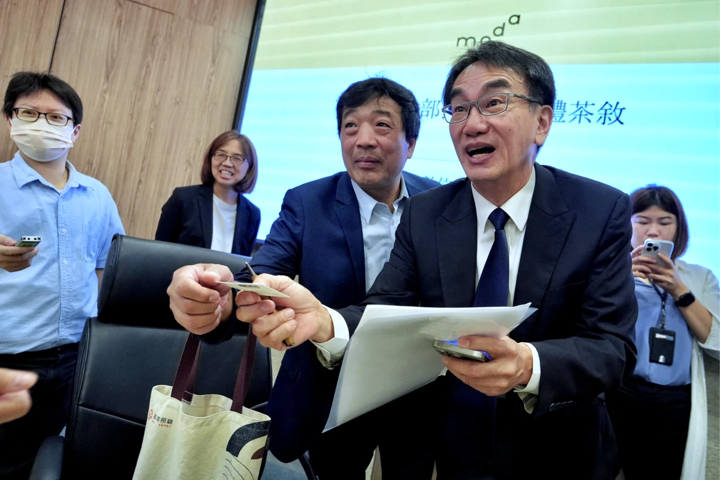 數發部新任部長林宜敬今揭示未來工作。林林攝