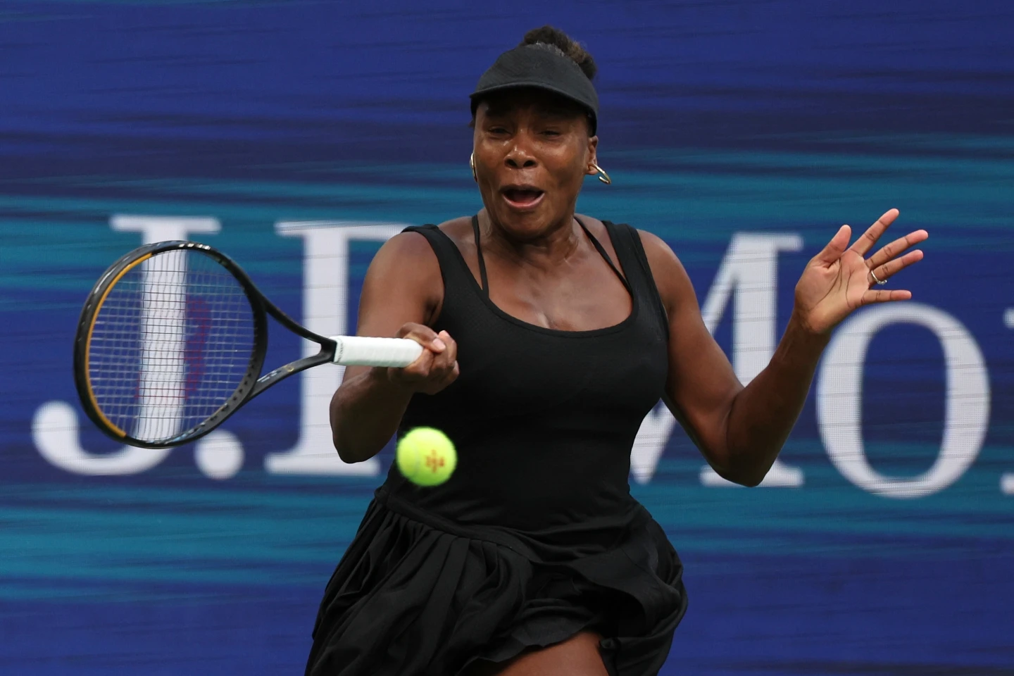 美國45歲網球傳奇名將大威廉絲(Venus Williams)。美聯社