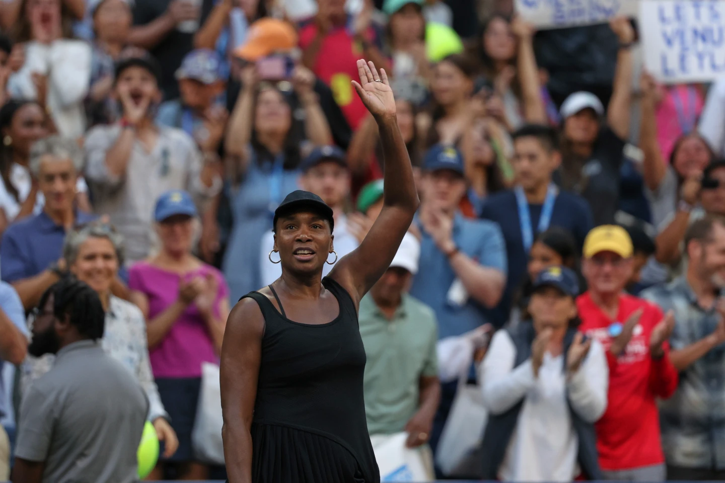 美國45歲網球傳奇名將大威廉絲(Venus Williams)。美聯社