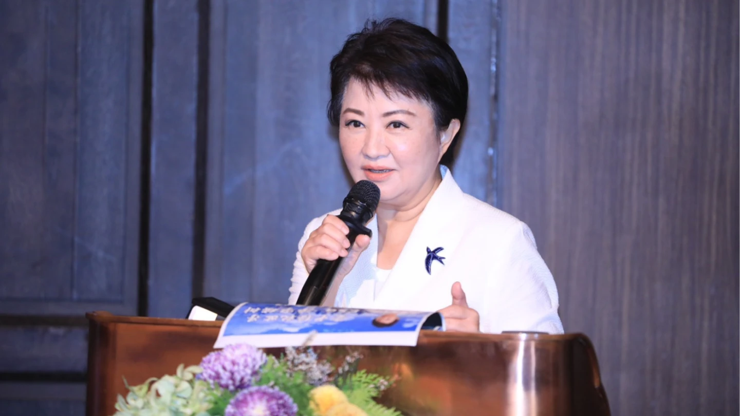 盧秀燕在演講中透露不選黨主席原因。中市府提供