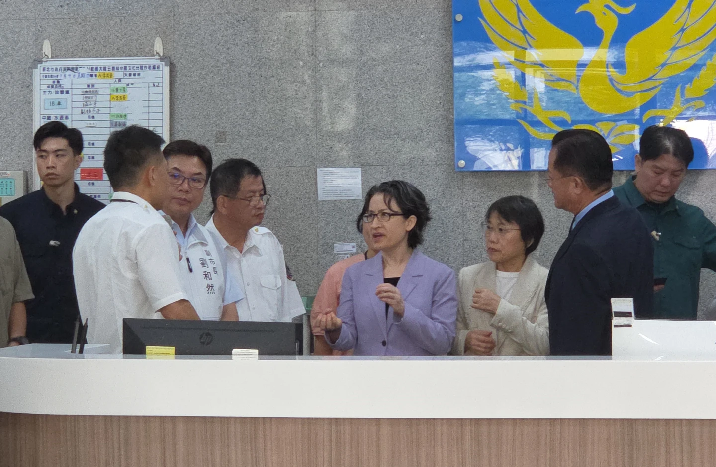 副總統蕭美琴,今天上午前往新北市消防局ERCA,視察防災士培訓開訓。曾伯愷攝