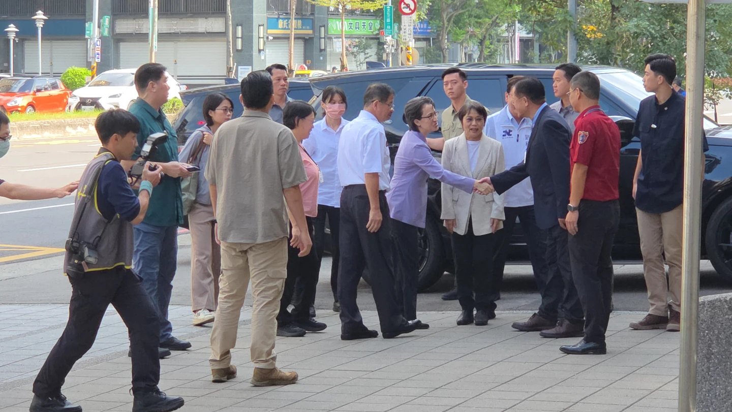 副總統蕭美琴今天蒞臨新北市消防局ERCA。曾伯愷攝