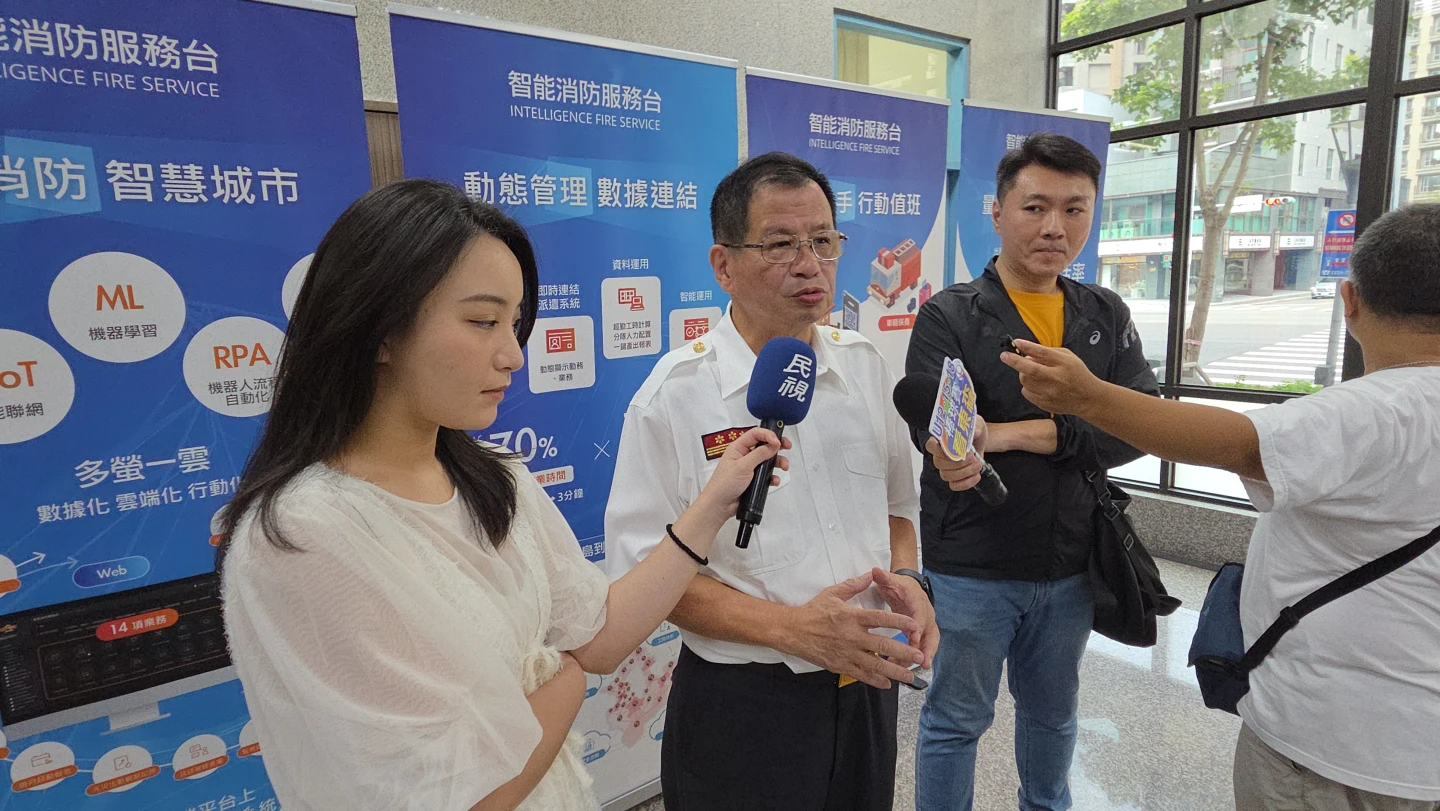 消防局長陳崇岳。曾伯愷攝