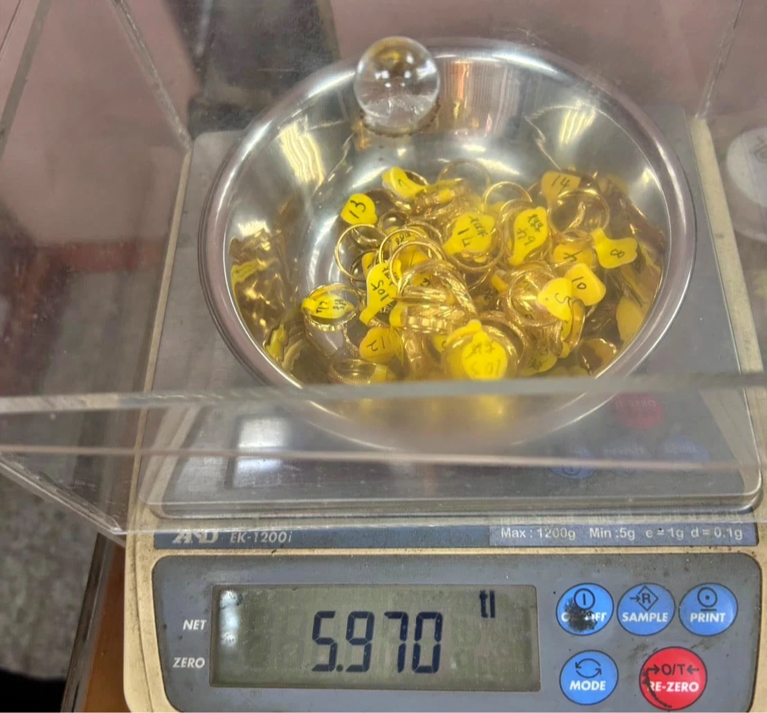 遭搶金飾換算市價約88萬元。警方提供
