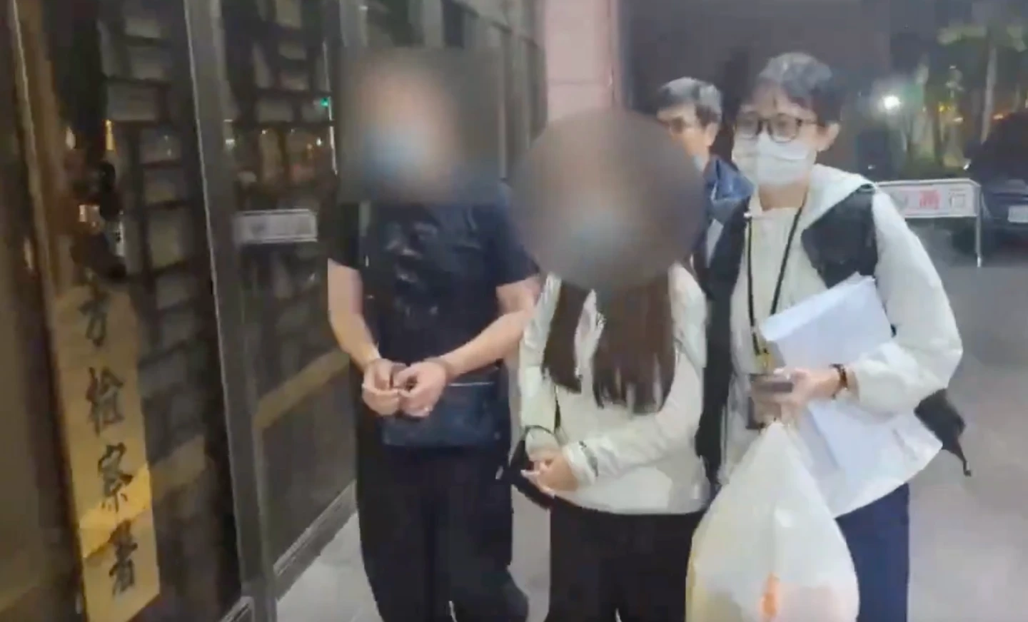 移民署將胡男夫妻檔移送台北地檢署偵辦。翻攝畫面
