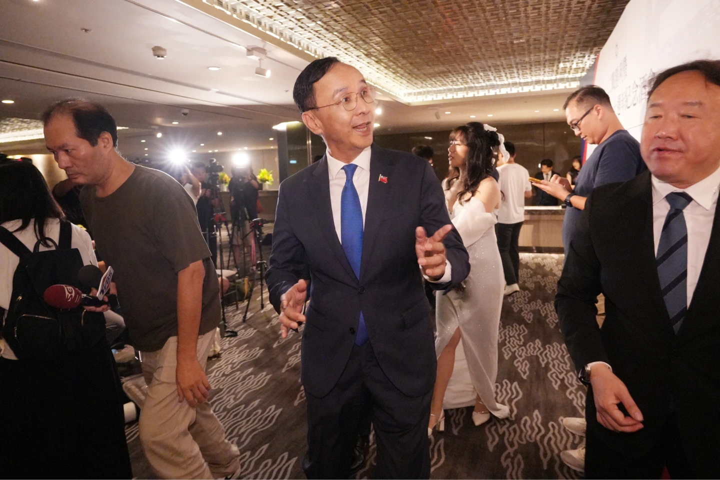 國民黨主席朱立倫要大家有耐心點。陳卓邦攝