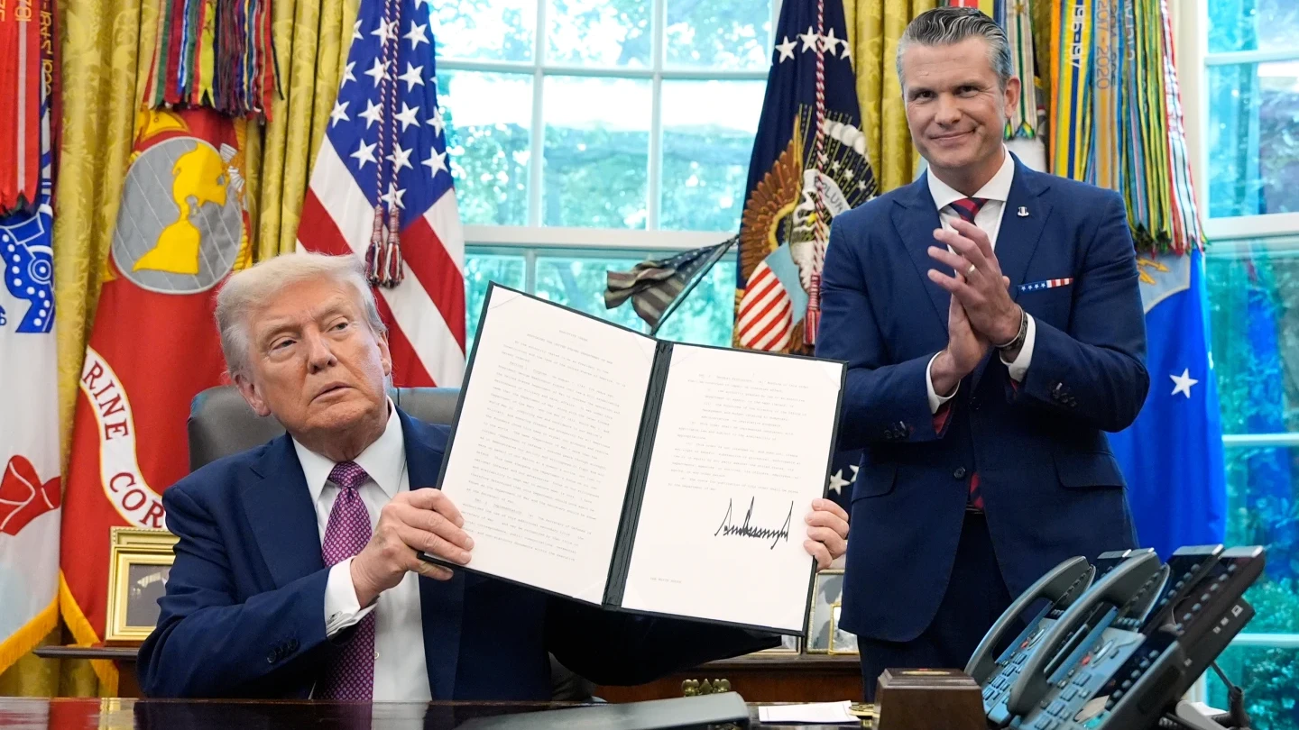 川普簽行政命令美國防部更名「戰爭部」 分析:欲營造強硬形象