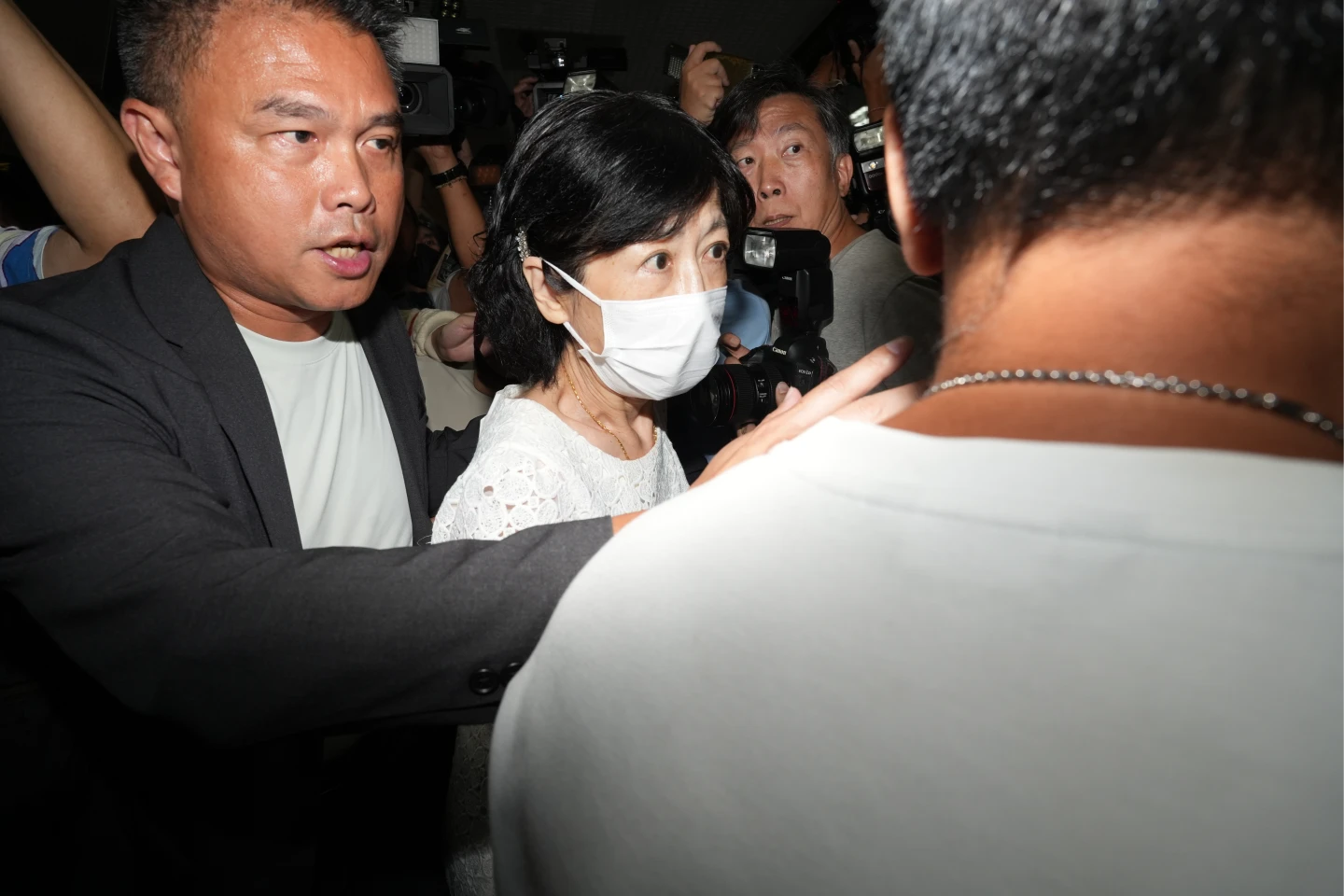 陳佩琪抵達法院為柯文哲辦保。葉志明攝