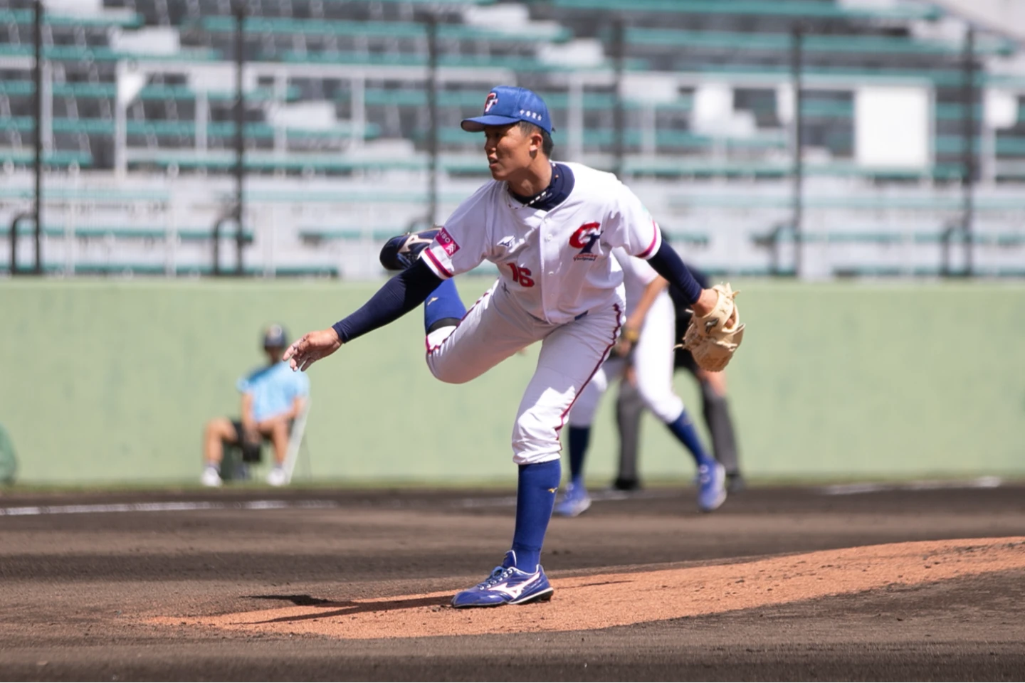王奕翔4局無失分好投,順利奪下勝投。中華棒協提供