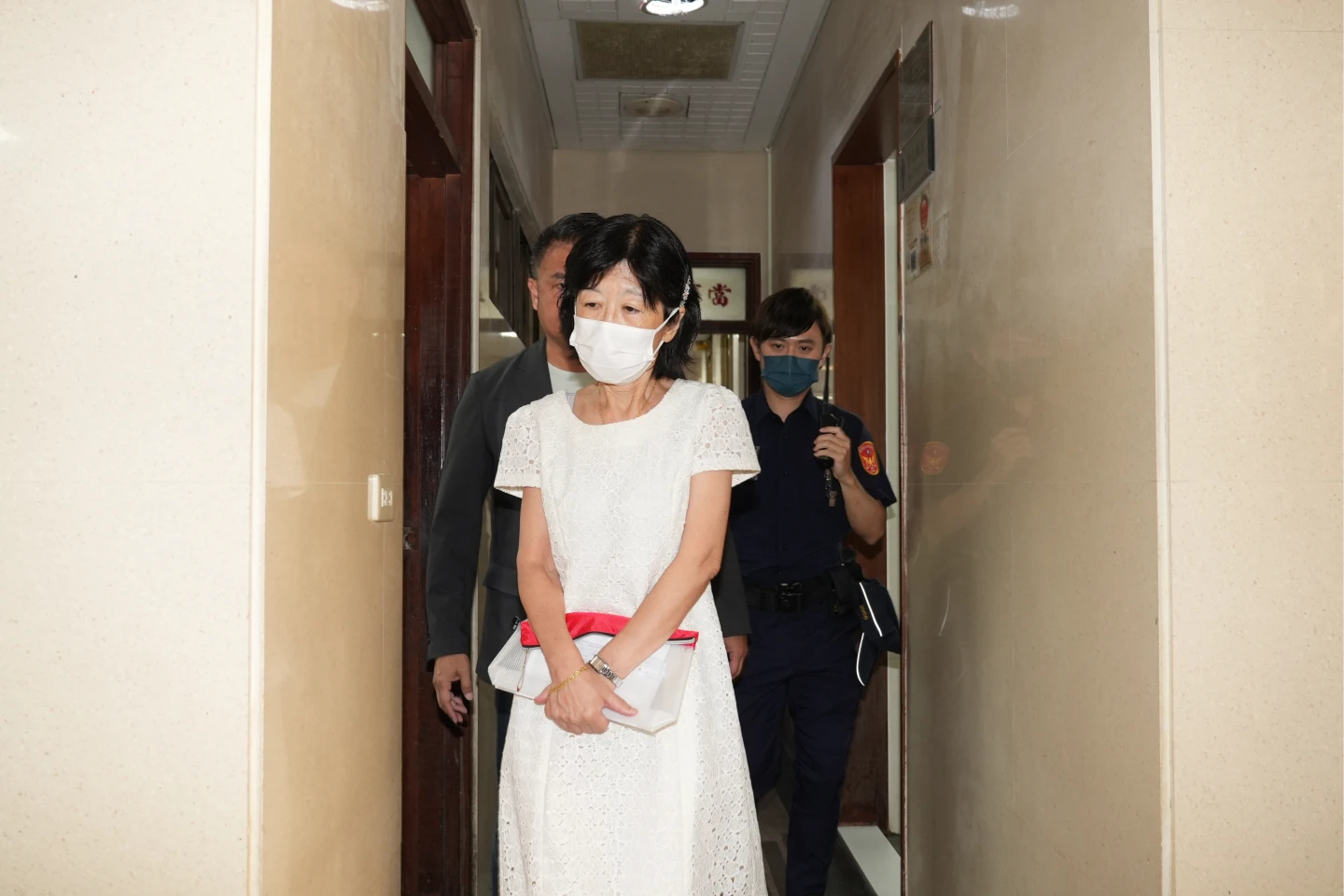 陳佩琪赴北院為民眾黨前主席柯文哲辦理交保事宜。葉志明攝