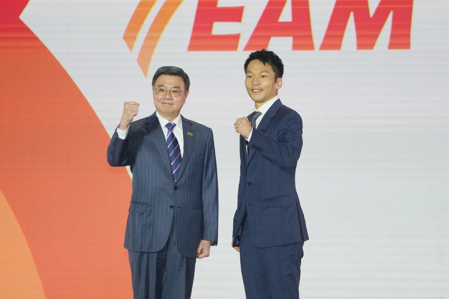 行政院長卓榮泰及運動部長李洋。李柏毅攝