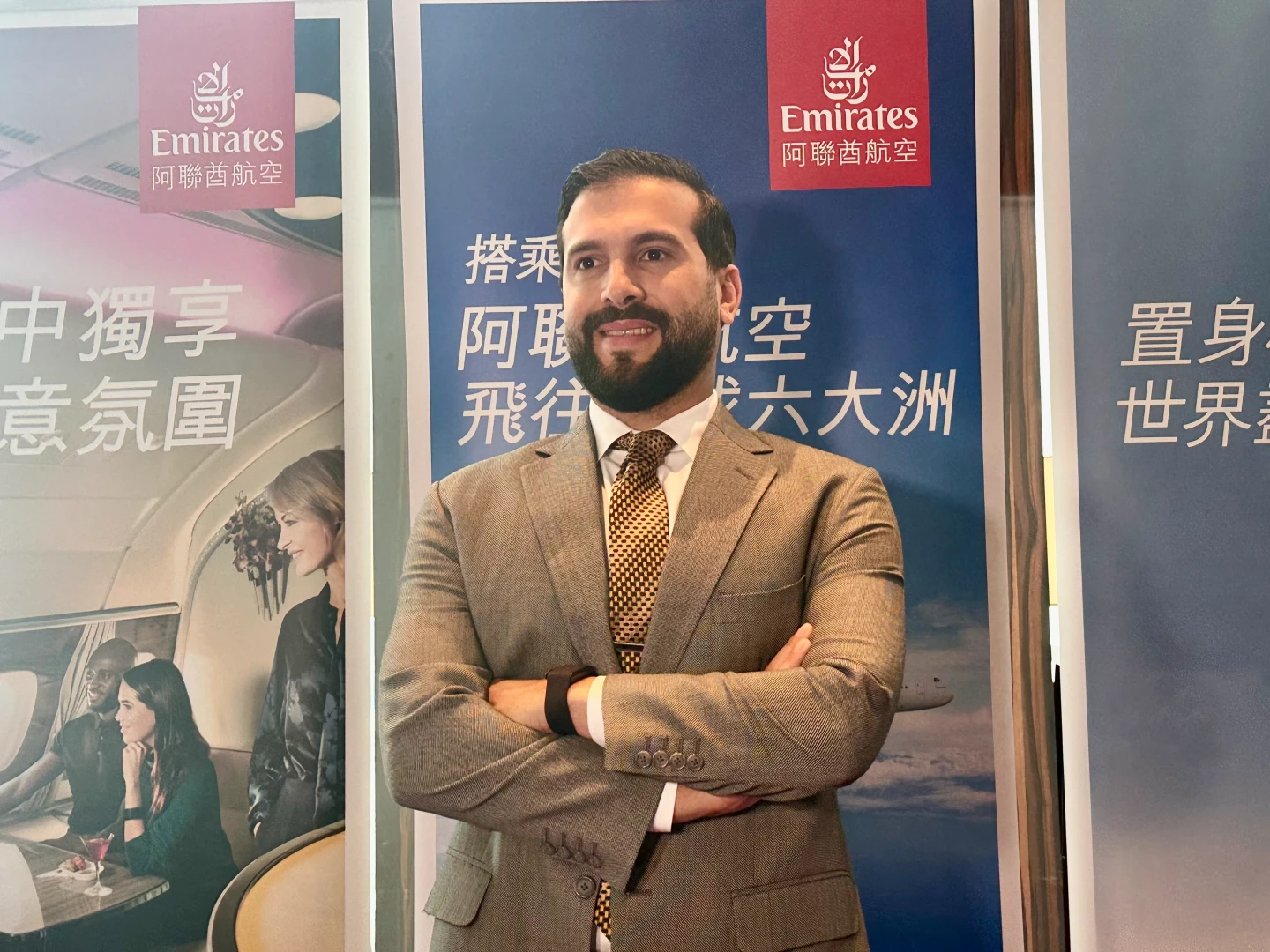 阿聯酋航空台灣區域經理Nasser Bahlooq(勝利)。陳怡文攝