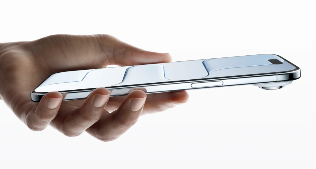 蘋果iPhone Air握持感輕巧舒適。取自官網