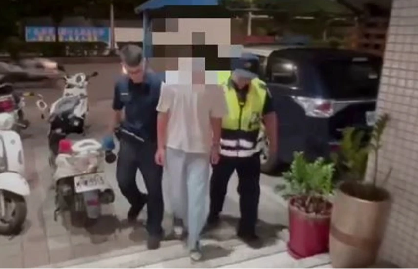 三重警方循線逮捕露鳥俠,依法偵辦。翻攝畫面