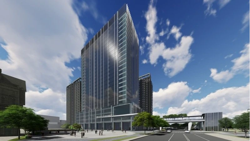 新北市第二行政中心預計明年12月完工。新北市政府提供