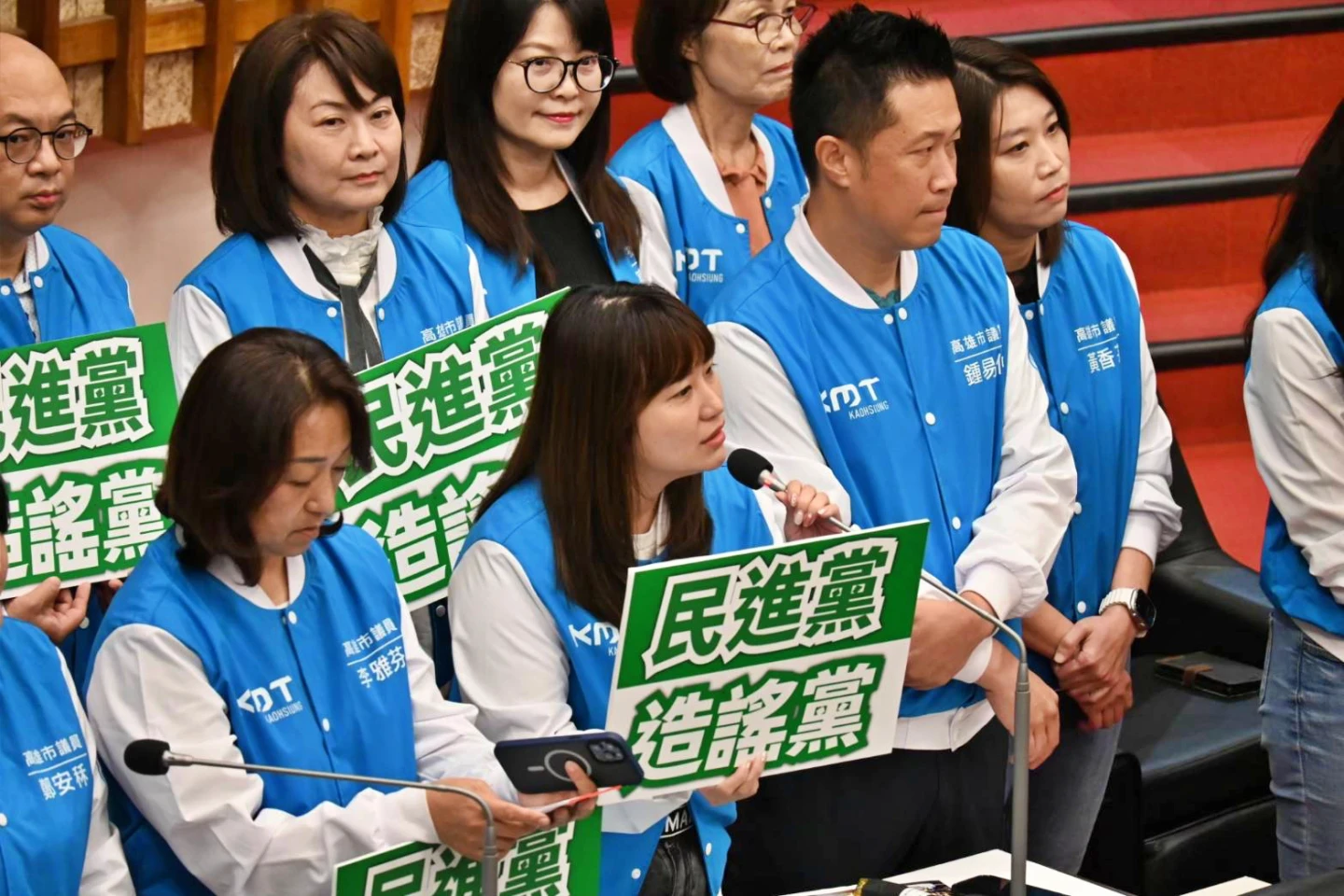 議員許采蓁發言。黨團提供