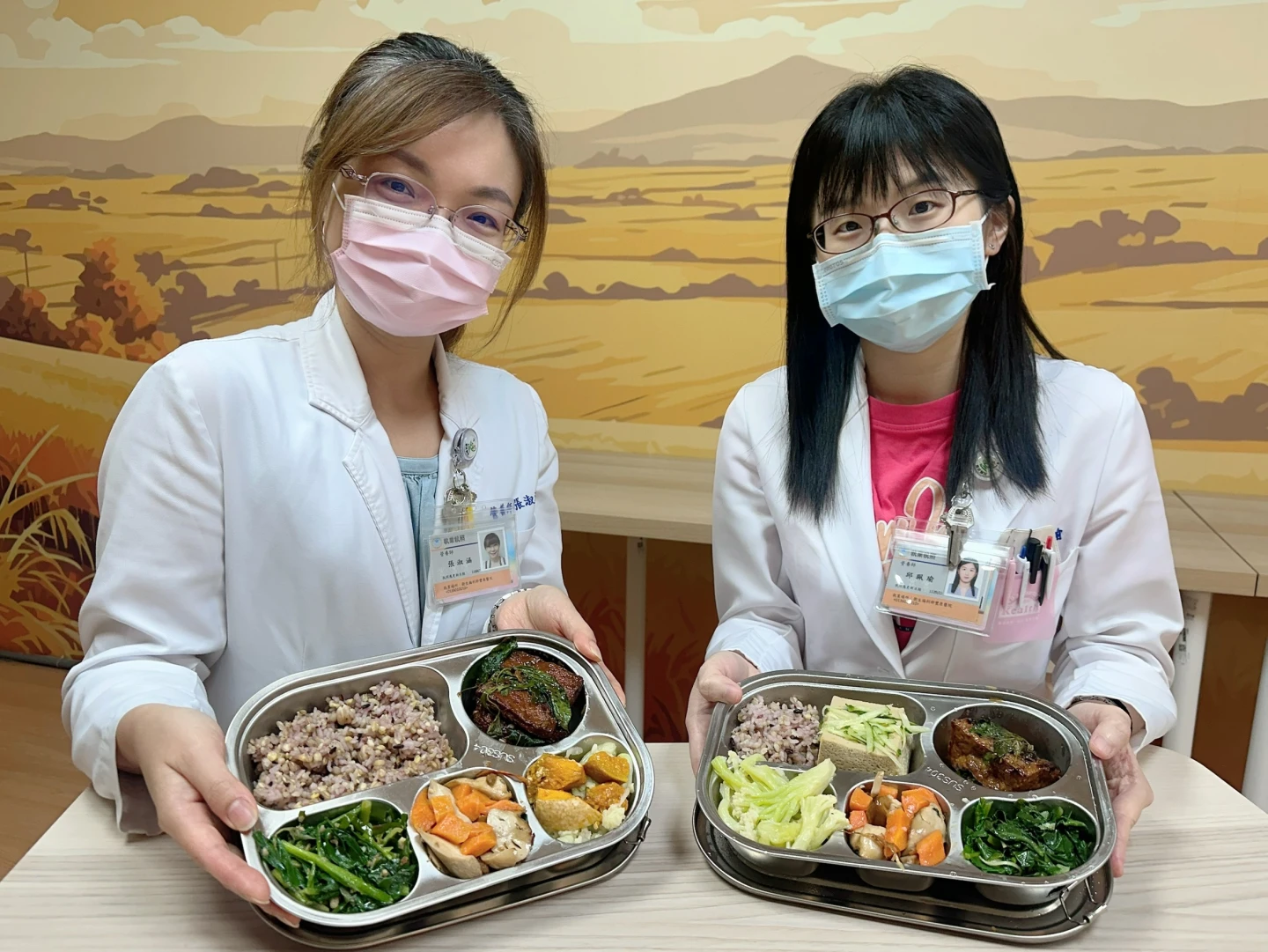 餐點設計上由營養師專業把關,平均提升12-15%植物性食材比例、減少8-10%的動物性食材使用,並降低30%的加工品比例。豐原醫院提供