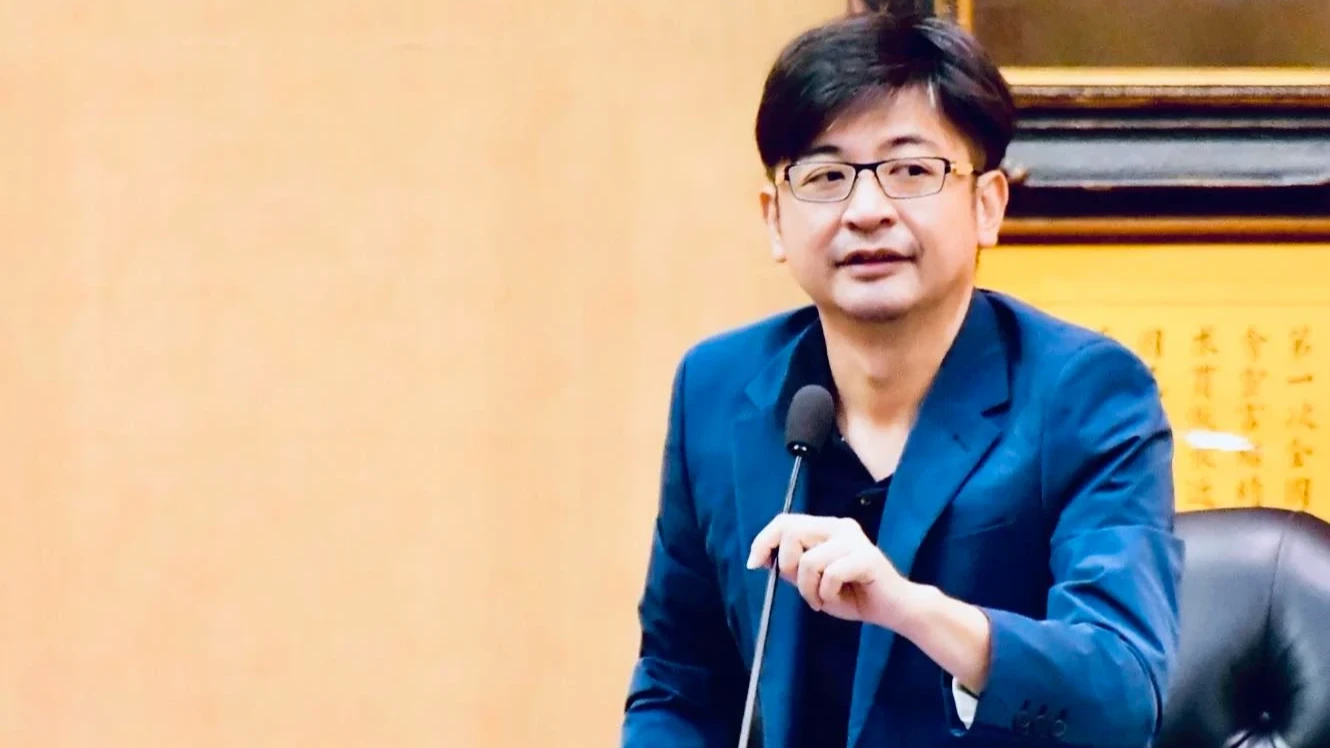 彰化議長謝典林宣布,退出國民黨主席選舉。取自臉書@謝典林