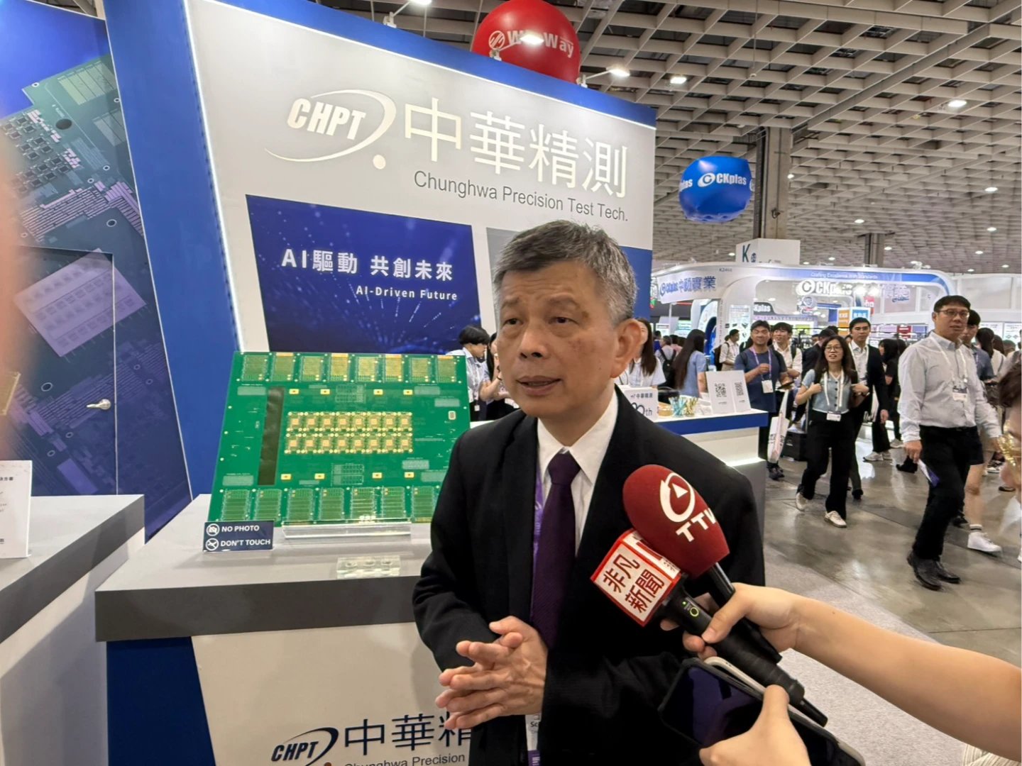 中華精測總經理黃水可。蕭文康攝
