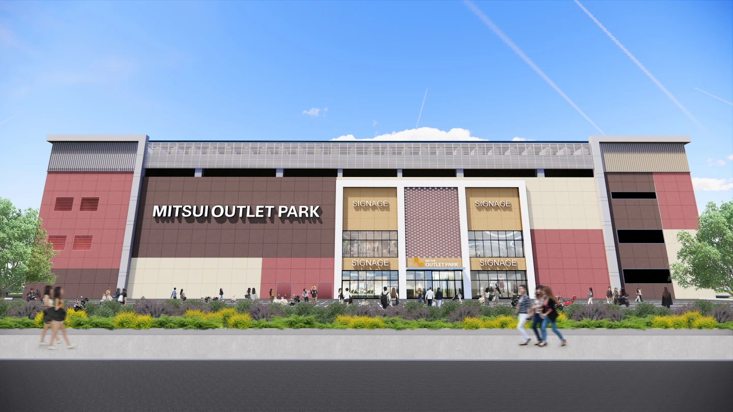 台南人久等了!「MITSUI OUTLET PARK台南」二期擴建工程預定將於2026年春天完工。三井不動產集團提供