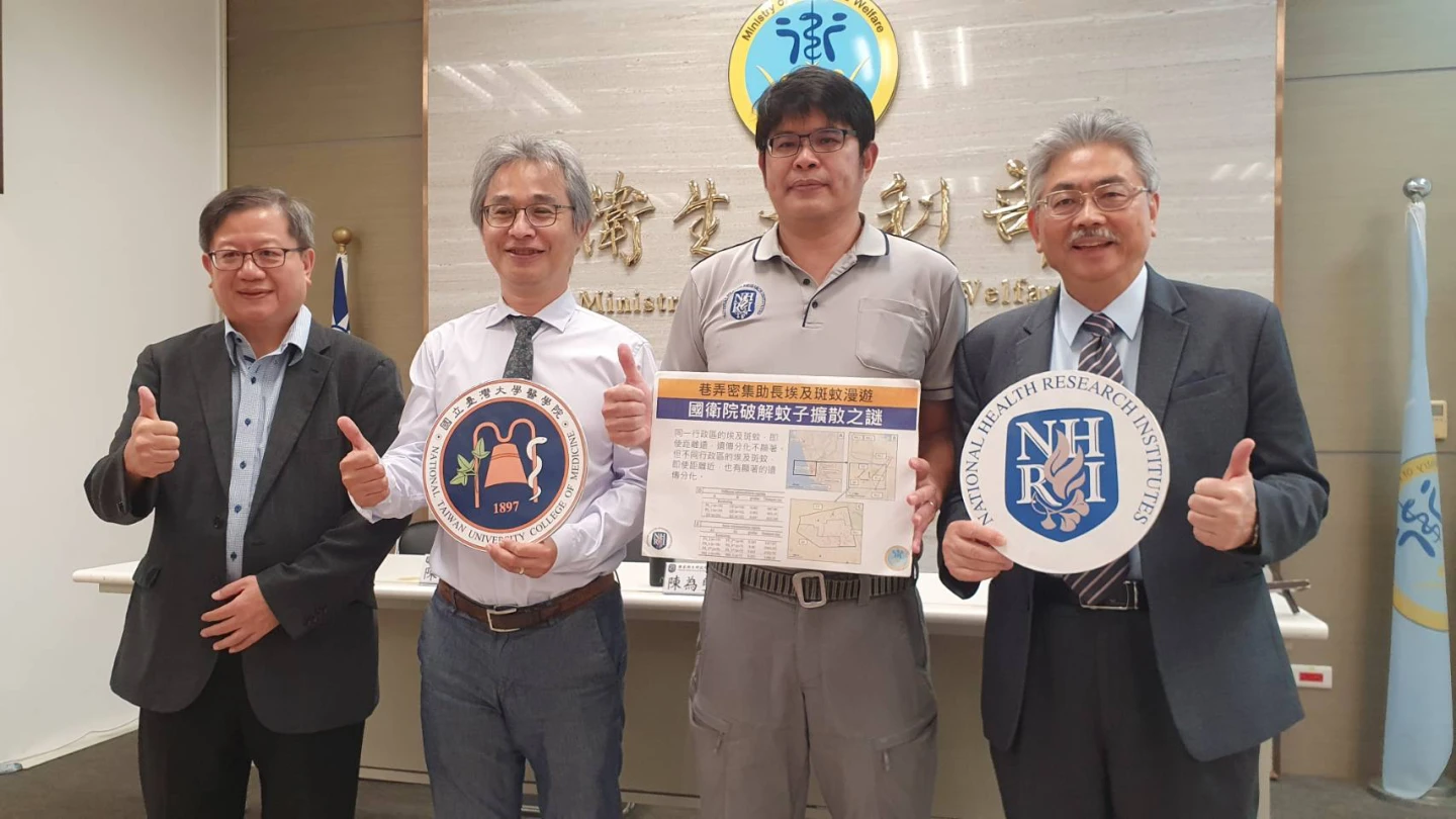 國家衛生研究院發現,台灣都市道路狹窄與高密度建築有利於埃及斑蚊擴散,有效擴散距離約154公尺。林芳如攝