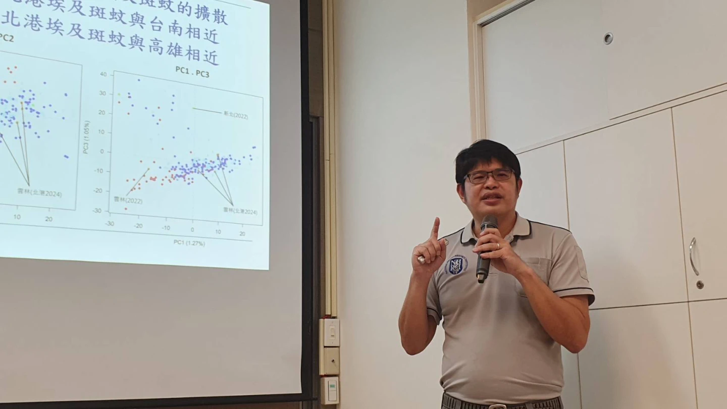 國家蚊媒傳染病防治研究中心黃旌集技術助研究員。林芳如攝