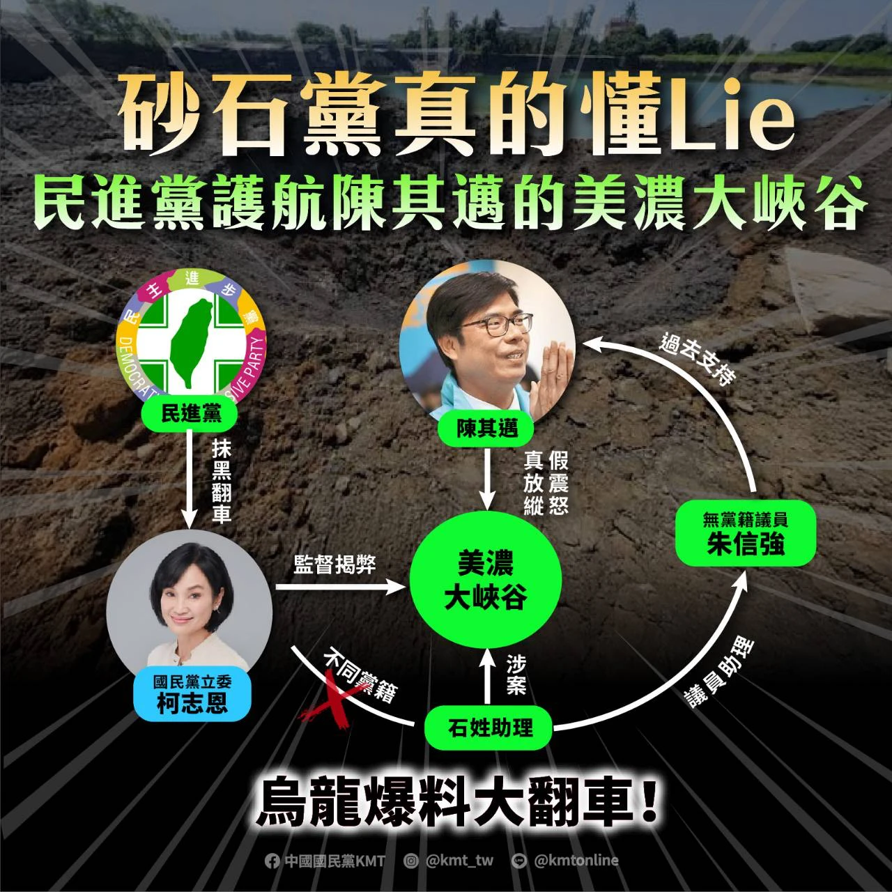 柯志恩反批民進黨護航美濃大峽谷。柯志恩提供