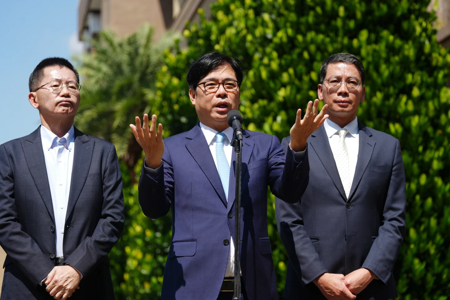 陳其邁主張各縣市統籌款、一般性補助款、計劃型補助款的加總不能少於過去。陳卓邦攝