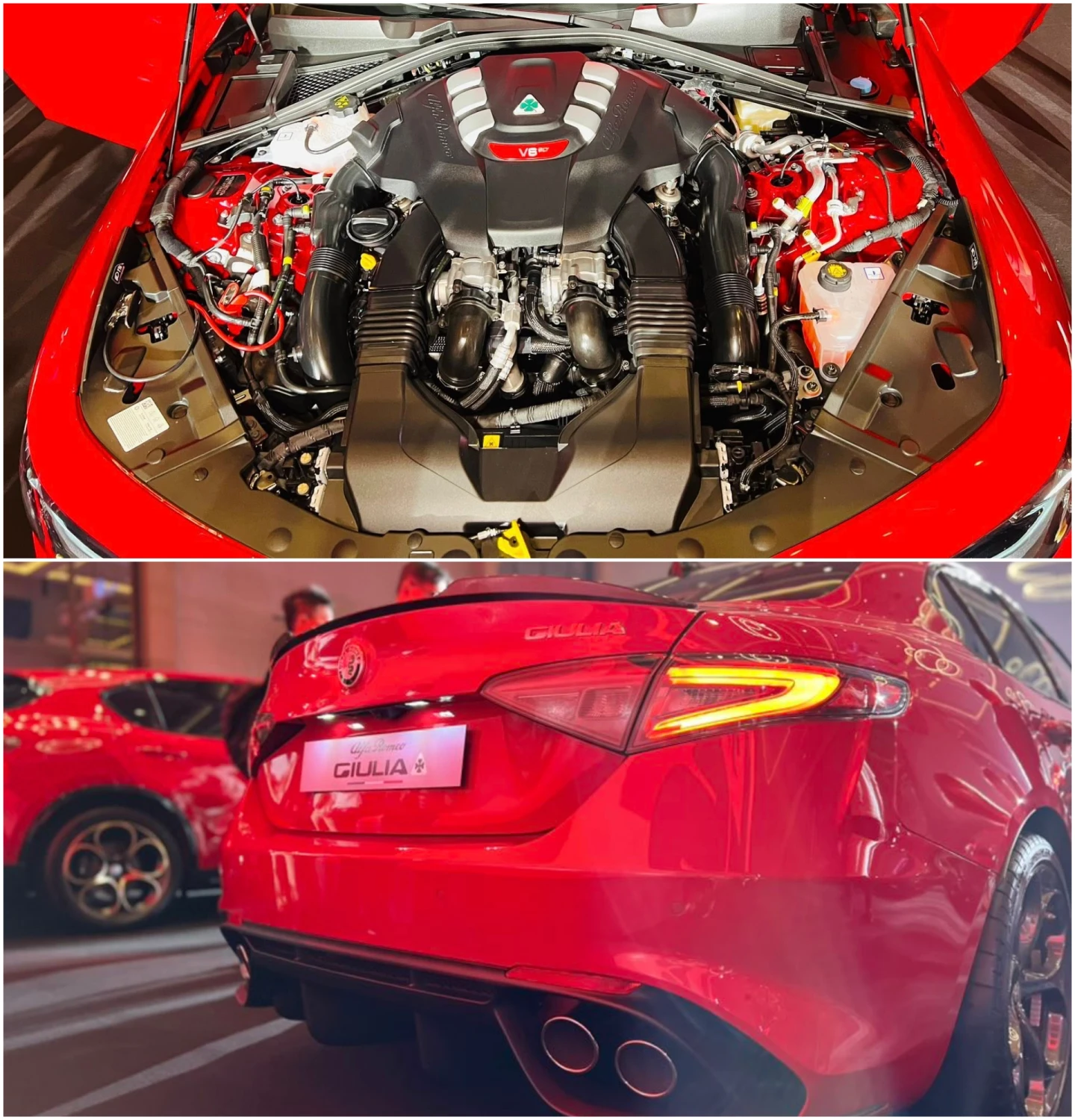 Giulia Quadrifoglio,則搭載2.9升V6雙渦輪引擎,能爆發高達520匹馬力。取自FB@Andy老爹