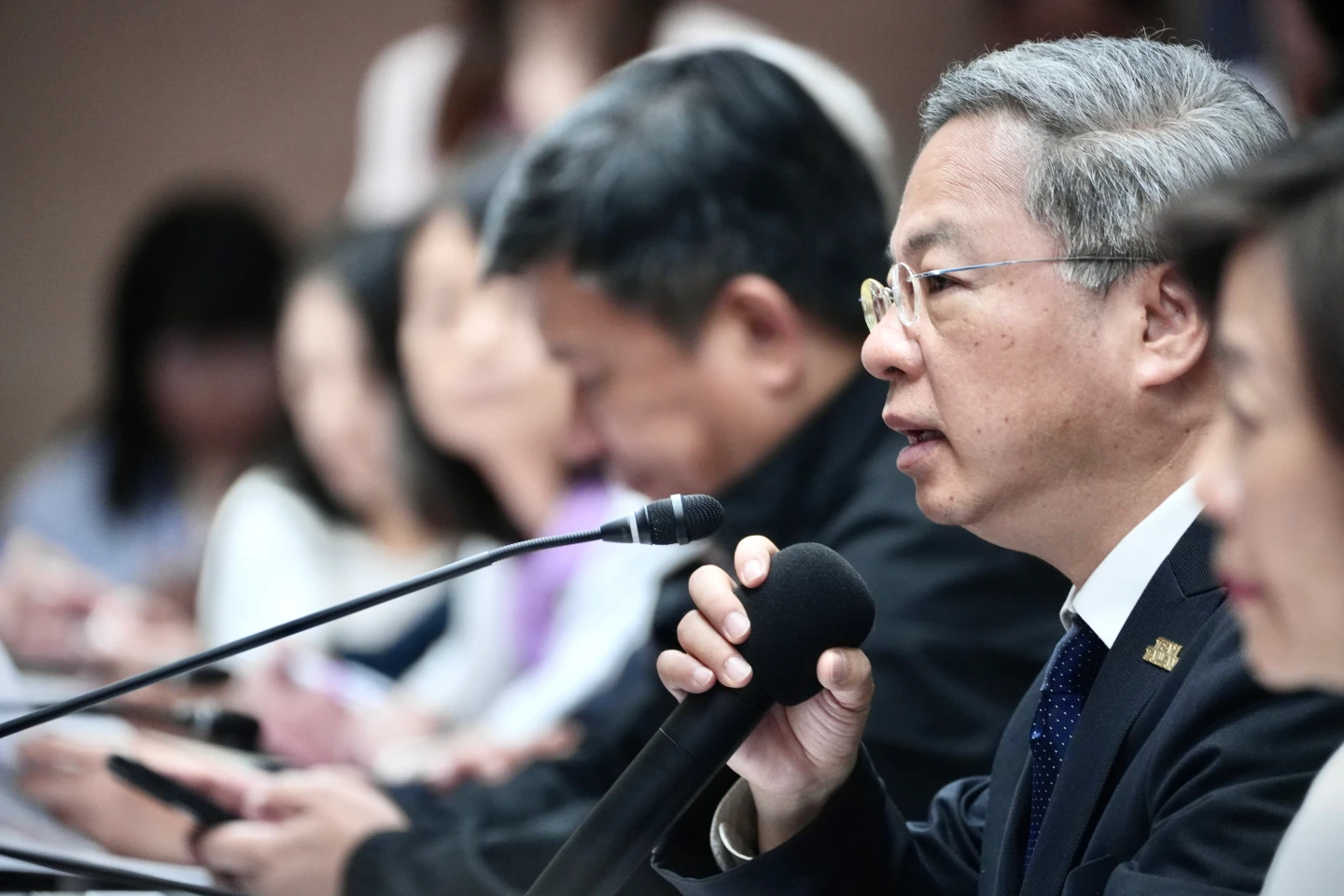 經濟部長龔明鑫表示因AI等新科技浪潮,讓全球更看重臺灣在供應鏈中的地位。林林攝