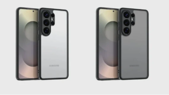三星Galaxy S26 Ultra加上手機殼後的渲染圖。取自i冰宇宙微博